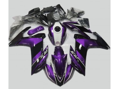 Purple and Gloss Black 15-18 R3 Fairings