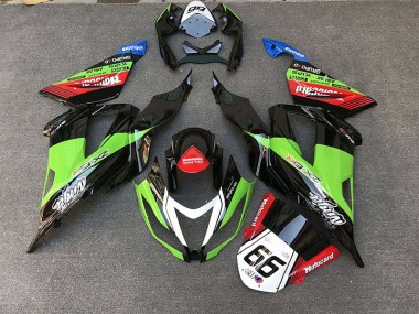 Racing Style Green 13-18 ZX6R Fairings