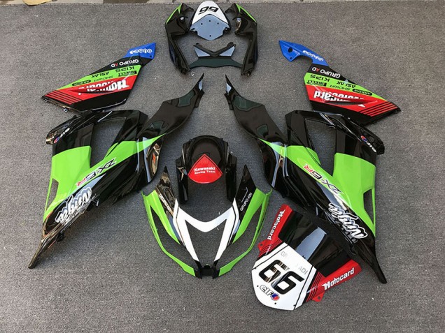 Racing Style Green 13-18 ZX6R Fairings