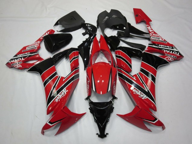 Red Black 08-10 ZX10R Fairings Red Black 08-10 ZX10R Fairings