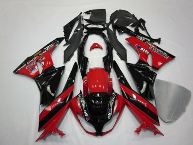 Red Black 09-12 ZX6R Fairings