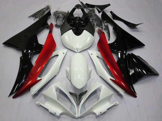 Red Black and White 08-16 R6 Fairings Red Black and White 08-16 R6 Fairings