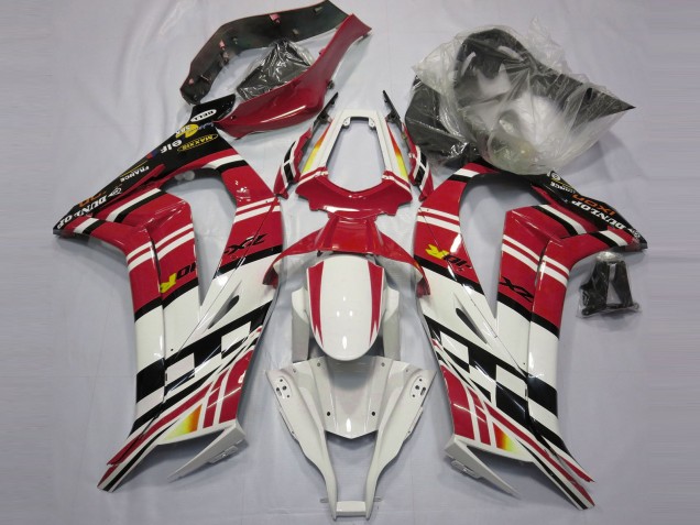 Red Black and White 11-15 ZX10R Fairings Red Black and White 11-15 ZX10R Fairings