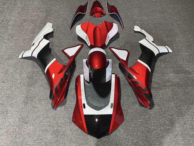 Red & Carbon Fiber Accents 15-19 R1 Fairings Red & Carbon Fiber Accents 15-19 R1 Fairings