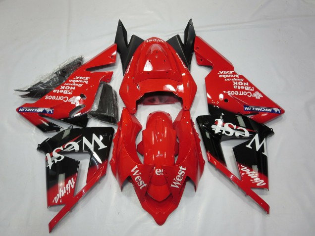 Red West 04-05 ZX10R Fairings Red West 04-05 ZX10R Fairings