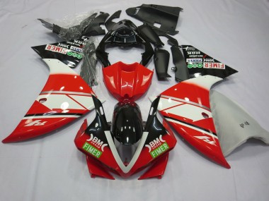 Red White Yamalube 12-14 R1 Fairings