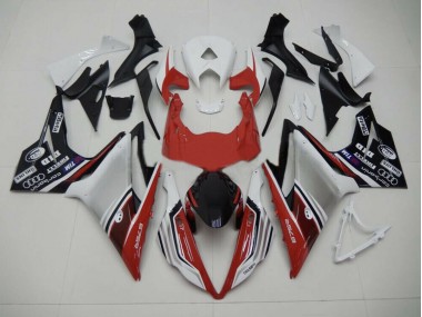 Red White and Black Style 13-16 Daytona 675 Fairings