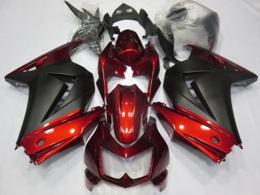 Red and Matte Black 08-12 Ninja 250 Fairings