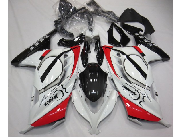 Red and White 13-18 Ninja 300 Fairings