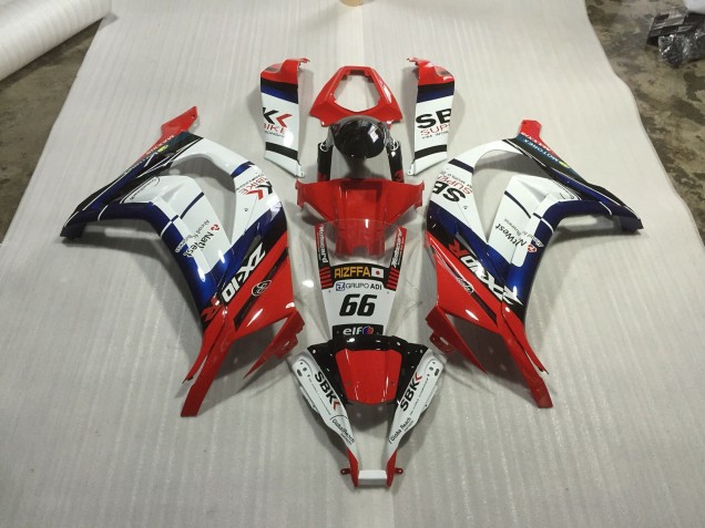 Red blue and White Race 11-15 ZX10R Fairings