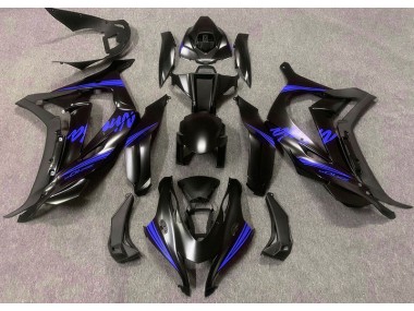 Satin Black & Blue 16-19 ZX10R Fairings
