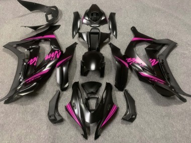Satin Black & Pink 16-19 ZX10R Fairings