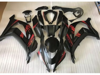Satin Black & Red 16-19 ZX10R Fairings