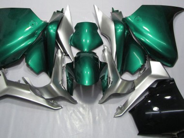 Seafoam Green and Silver 10-13 VFR1200 Fairings