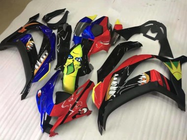 Share Red and Blue 16-19 ZX10R Fairings
