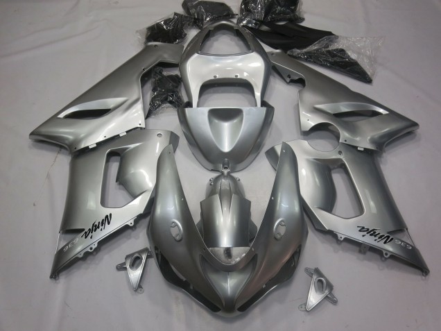 Silver 05-06 ZX6R Fairings