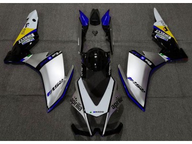 Silver Pirelli & Blue 10-15 RSV4 1000 Fairings