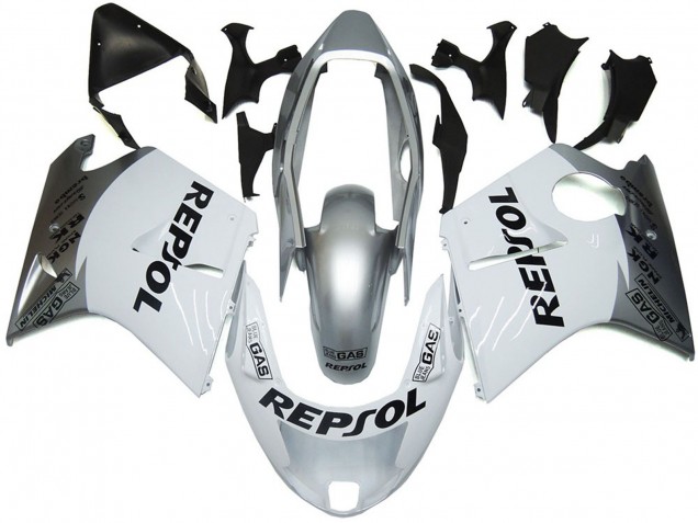 Silver White Repsol 96-07 CBR1100XX Fairings