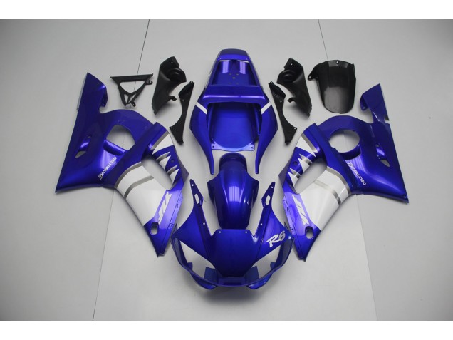 Silver White and Blue 98-02 R6 Fairings Silver White and Blue 98-02 R6 Fairings