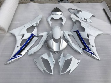 Silver and Blue 06-07 R6 Fairings
