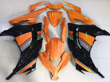 Sunrise Orange and Black 13-18 Ninja 300 Fairings