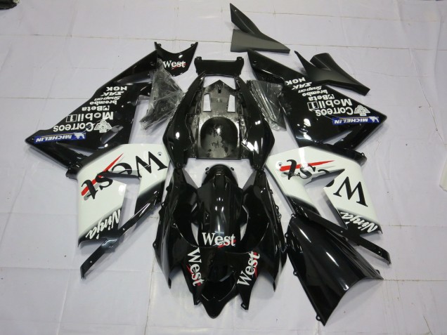West White Black 04-05 ZX10R Fairings West White Black 04-05 ZX10R Fairings