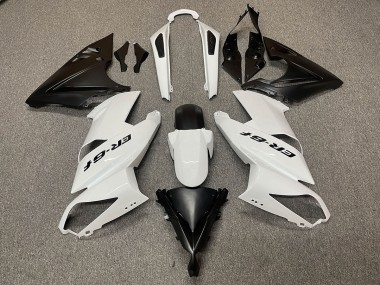 White Black Logo 09-11 Ninja 650R Fairings