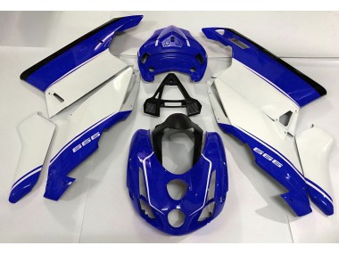 White Blue and Black 03-04 Ducati 749 999 Fairings