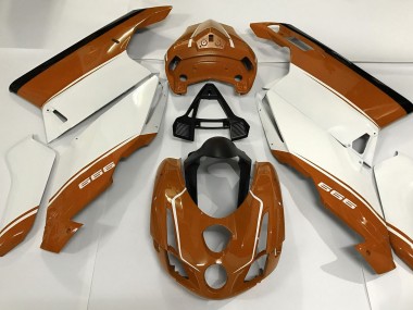 White Orange and Black 03-04 Ducati 749 999 Fairings
