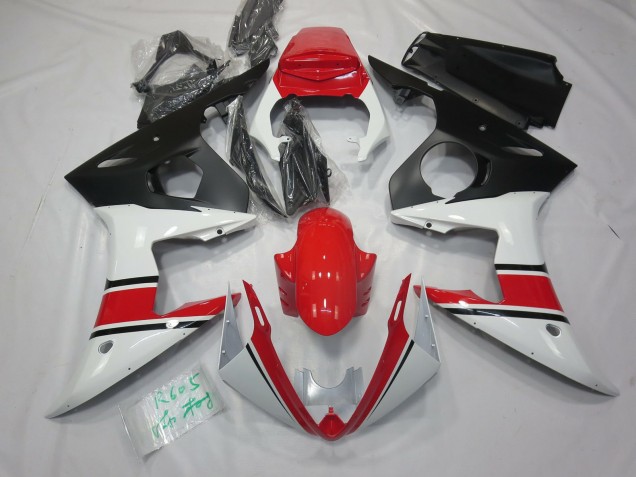 White Red and Black 05 R6 Fairings White Red and Black 05 R6 Fairings