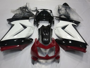 White Red and Black 08-12 Ninja 250 Fairings
