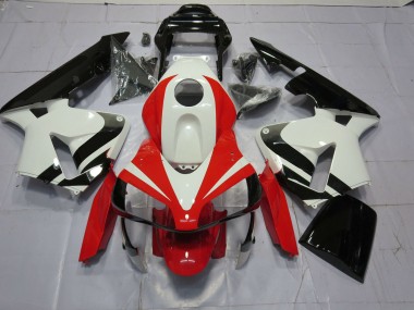 White Red and Black OEM 03-04 CBR600RR Fairings