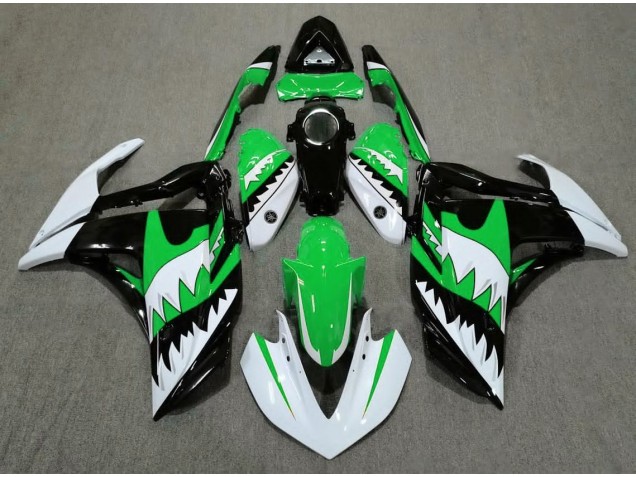 White Shark & Green 15-18 R3 Fairings White Shark & Green 15-18 R3 Fairings