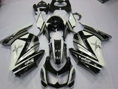 White Silver Star 08-12 Ninja 250 Fairings