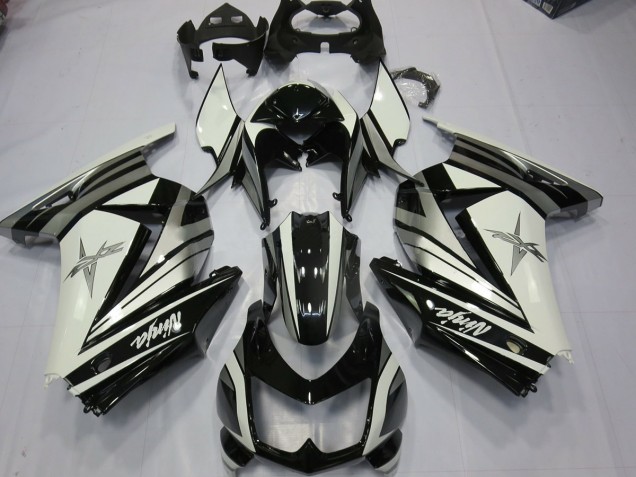 White Silver Star 08-12 Ninja 250 Fairings White Silver Star 08-12 Ninja 250 Fairings