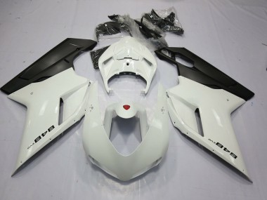 White and Black 848 07-14 Ducati 848 1098 1198 Fairings