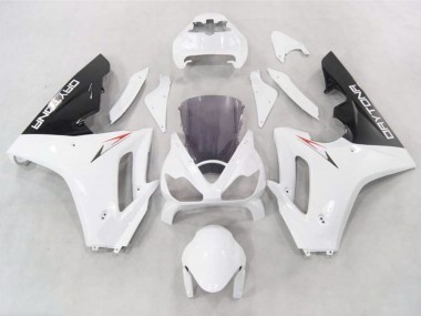 White w Black lowers 06-08 Daytona 675 Fairings